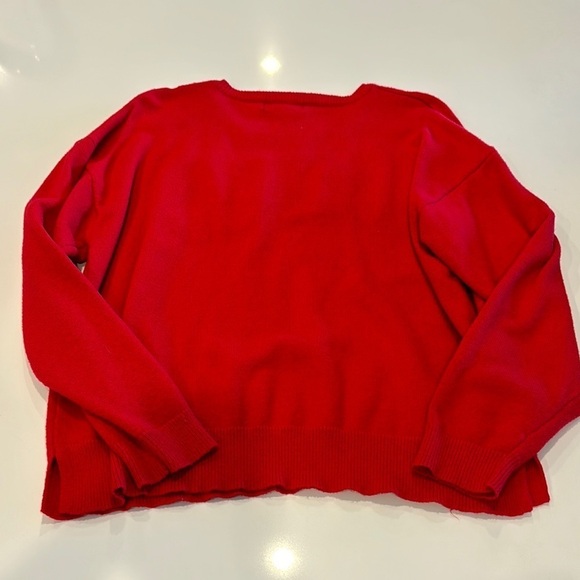 32 Degrees Red Crew Neck Graphic Sweater - Picture 4 of 6